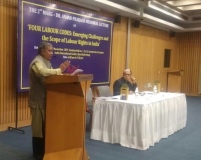 Mr. Subhash Bhatnagar, Labour Rights Activist, Chief Functionary, NIRMANA speaking on FOUR LABOUR CODE